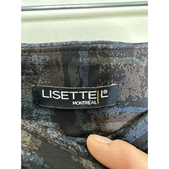 Lisette L Montreal Gray Square Career Pull On Pants Straight 26” Inseam Size 4 - Picture 4 of 7